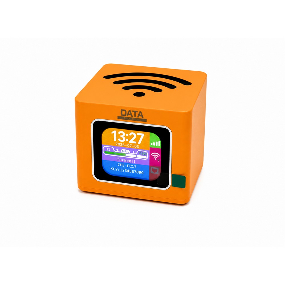 DATAFORCE Q51 4G LTE WİFİ6 3000 MAH TAŞINABİLİR KÜP ROUTER
