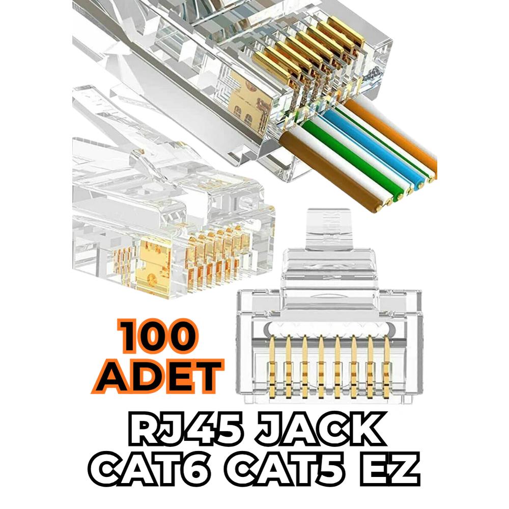DATAFORCE YENİ NESİL RJ45 JACK (100LÜ PAKET)