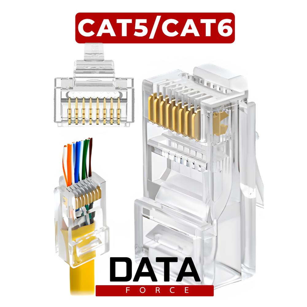 DATAFORCE YENİ NESİL RJ45 JACK (100LÜ PAKET)
