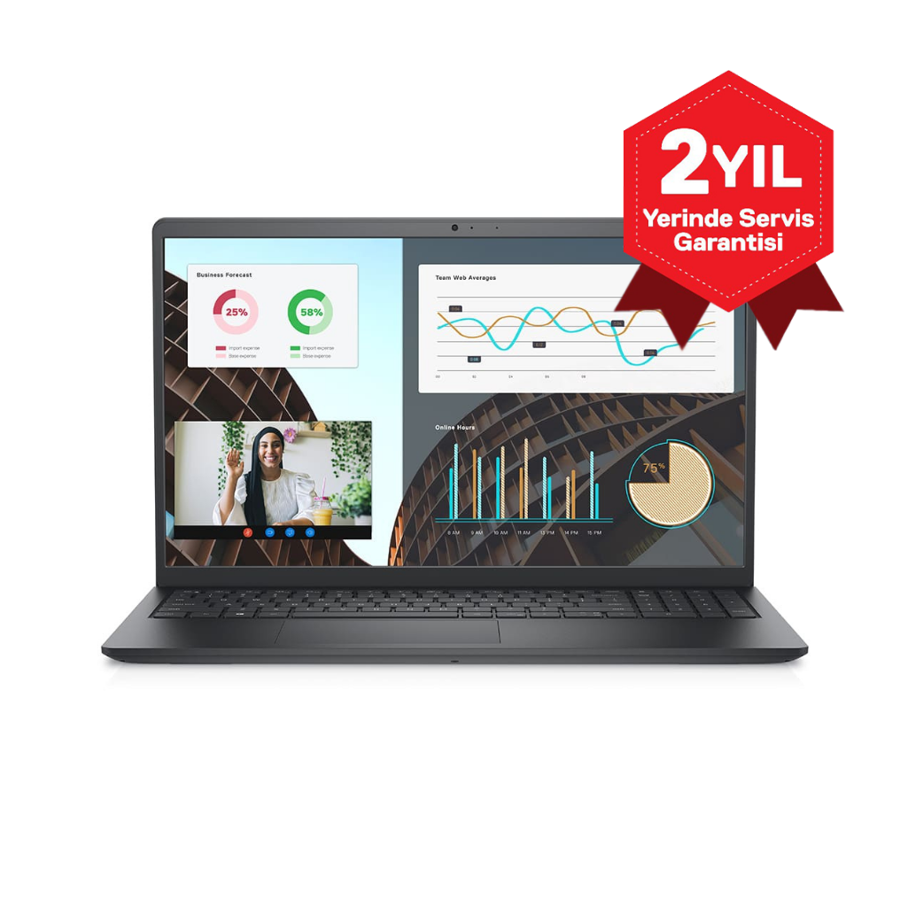 DELL Vostro 3530, N3404PVNB3530U, i5-1334U, 15,6&amp;quot; FHD, 16Gb Ram, 512Gb SSD, Paylaşımlı Ekran Kartı, Free Dos Notebook