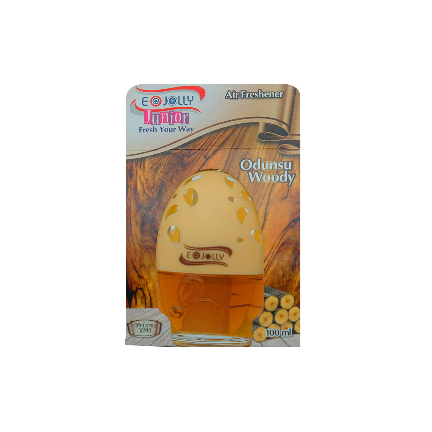 E-Jolly Junior Kavanoz Şişe Oda Oto Kokusu Odunsu 100ml