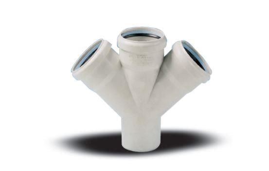 Ege Yıldız 110X110X110 Pvc Çift Çatal 3,2 Mm