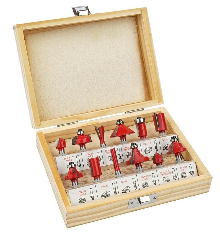 Ennalbur 8 Mm 12 Parça Ahşap Freze Uç Seti