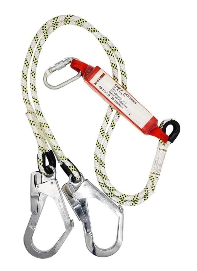 Ennalbur Çift Bacaklı Şok Emicili Lanyard Büyük Kancalı