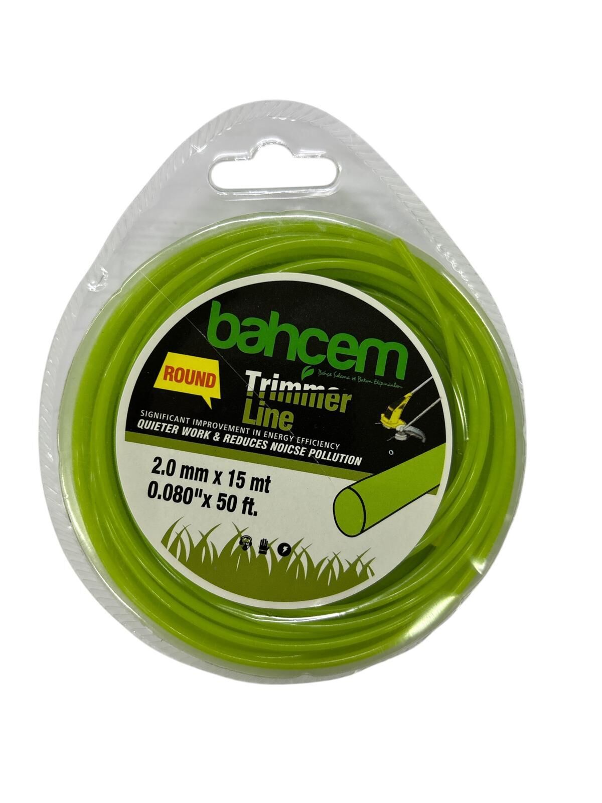 Ennalbur Trimmer Line Yuvarlak Misina 2 mm 15 Metre