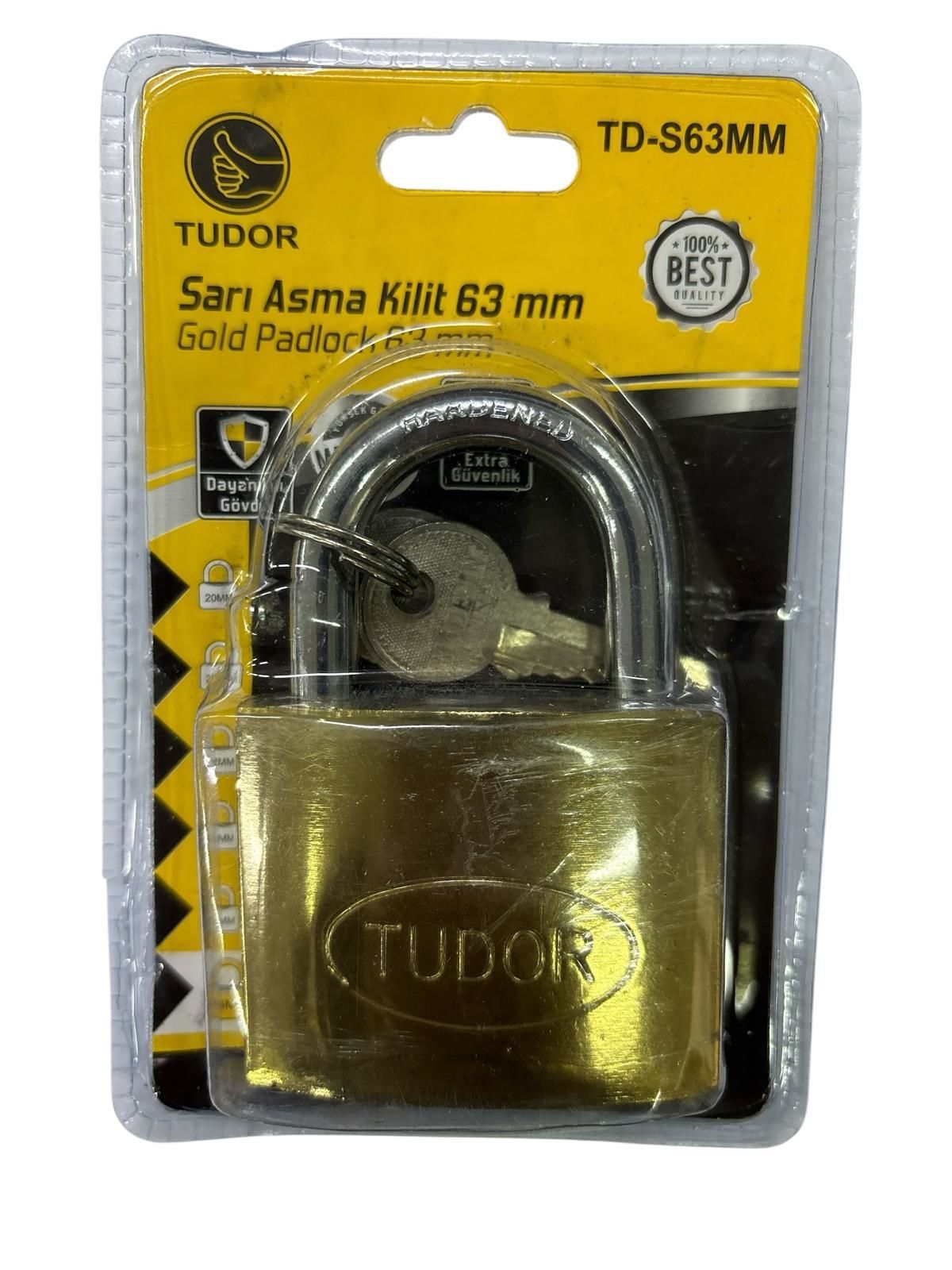 Ennalbur Tudor 63 mm Sarı Asma Kilit