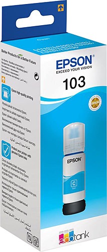 EPSON T00S24A 103 Cyan Mavi Şişe Mürekkep