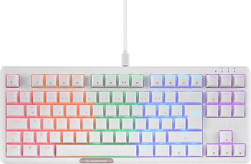 EVEREST CLAW Beyaz RED SWITCH Q Usb Mekanik Siyah Aydınlatmalı Gaming Klavye