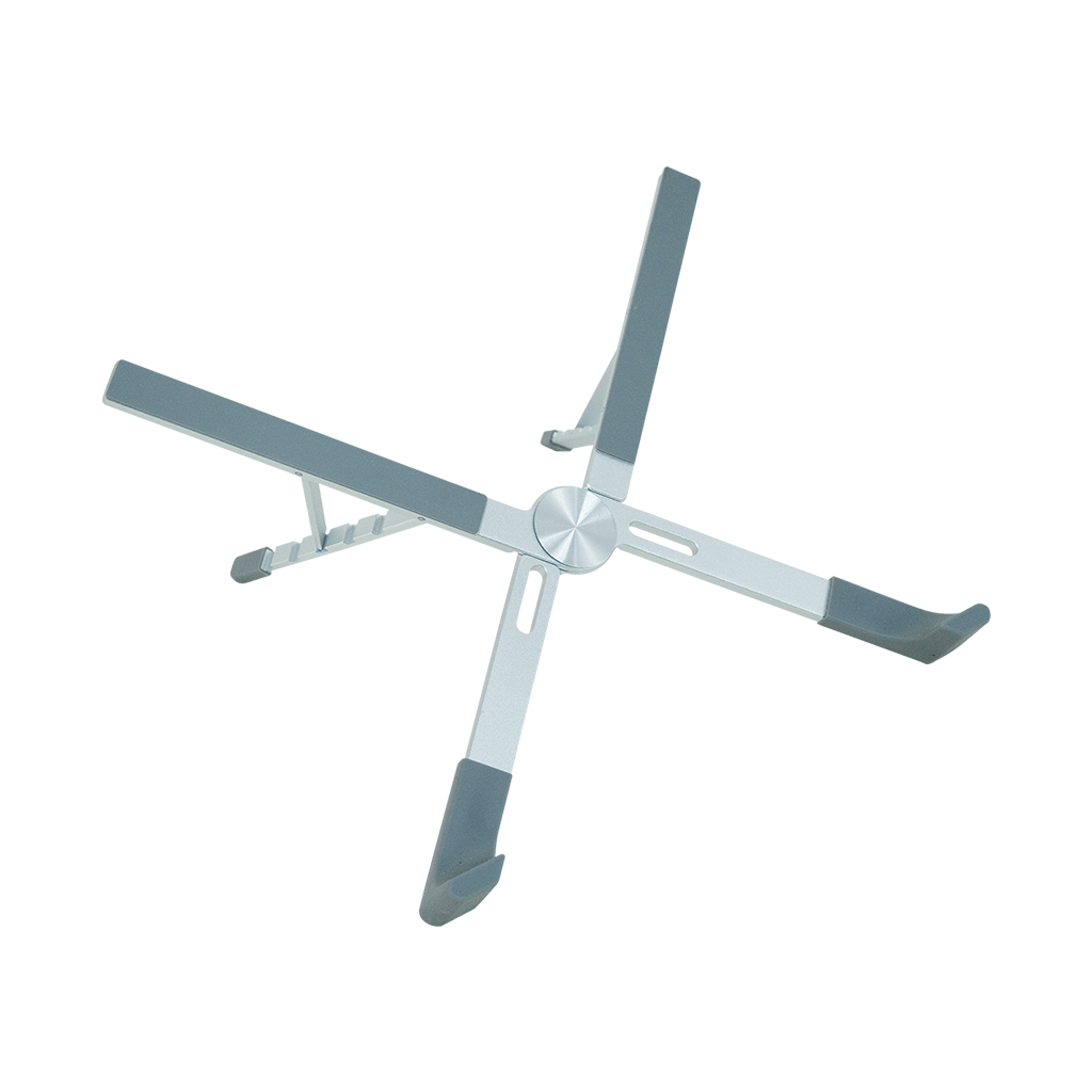 FRISBY FNC-5140ST, 10&amp;quot;-17.3&amp;quot; Taşınabilir, Katlanır, Notebook Standı, 5 Kademeli Ayarlanabilir Yükseklik, Alüminyum (Gümüş)