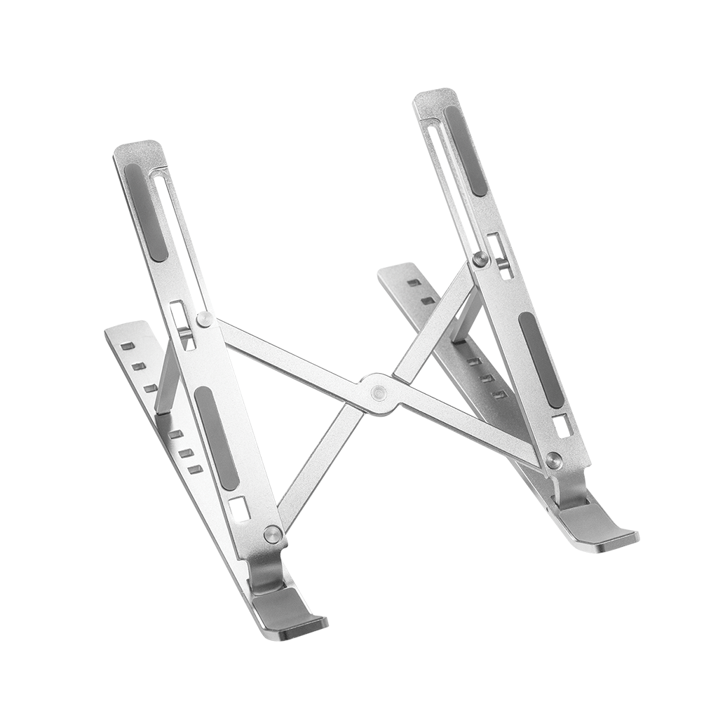FRISBY FNC-5150ST, 10&amp;quot;-15.6&amp;quot; Taşınabilir, Katlanır, Notebook Standı, 7 Kademeli Ayarlanabilir Yükseklik, Alüminyum (Gümüş)