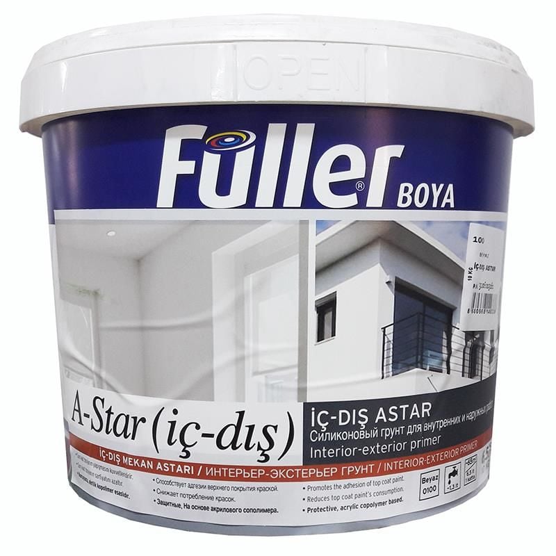 Füller AStar İç Dış Cephe Astar 10 Kg Beyaz