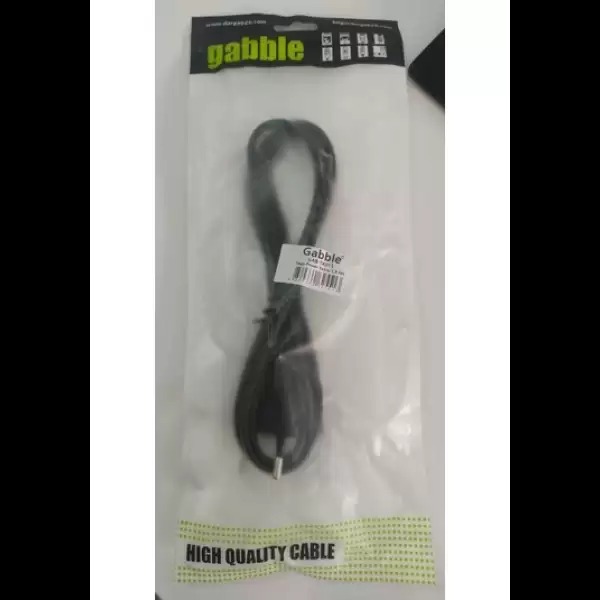 GABBLE GAB-PPK115 Siyah( 1.5 Metre ) 1mm Kasa Power Kablosu