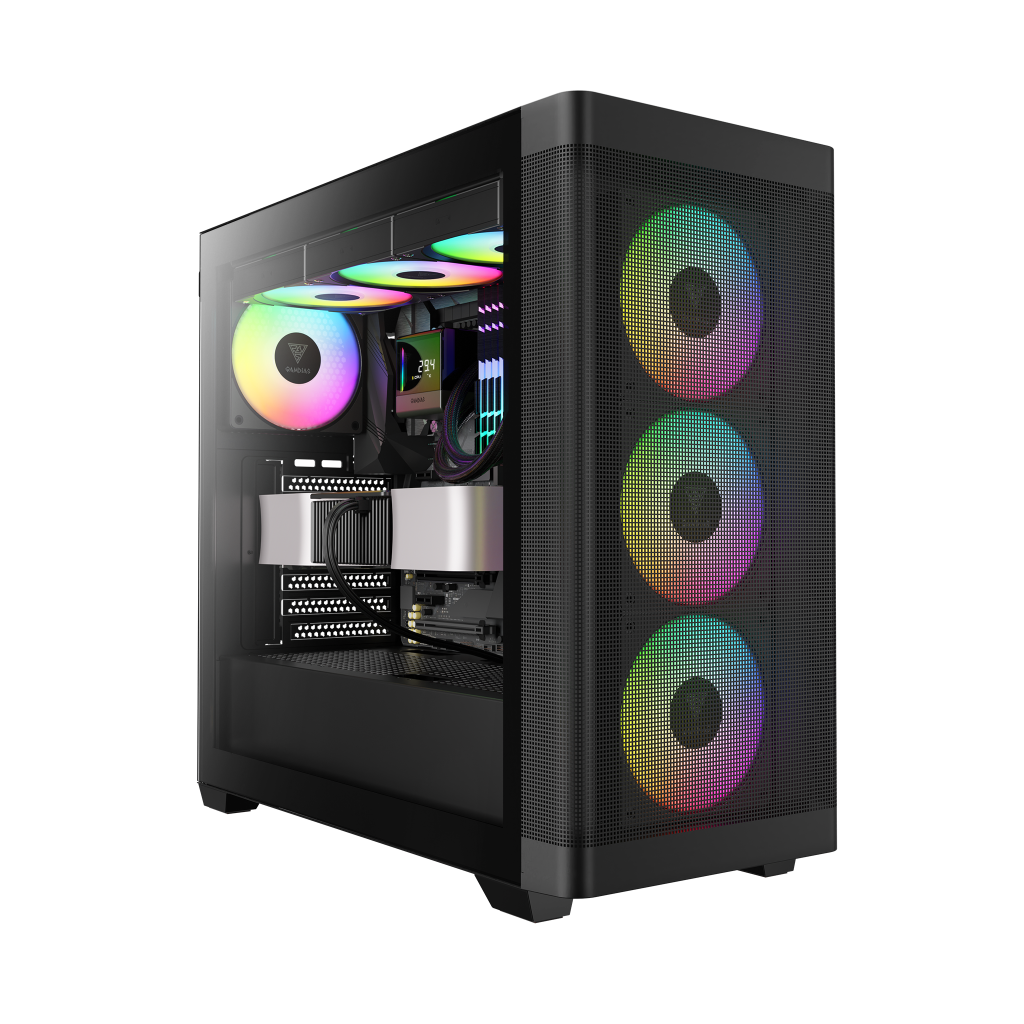 GAMDIAS ATHENA M3, 2000W, Tempered Glass, Type-C, Mesh Ön Panel, ARGB, ATX, Professional GAMING KASA