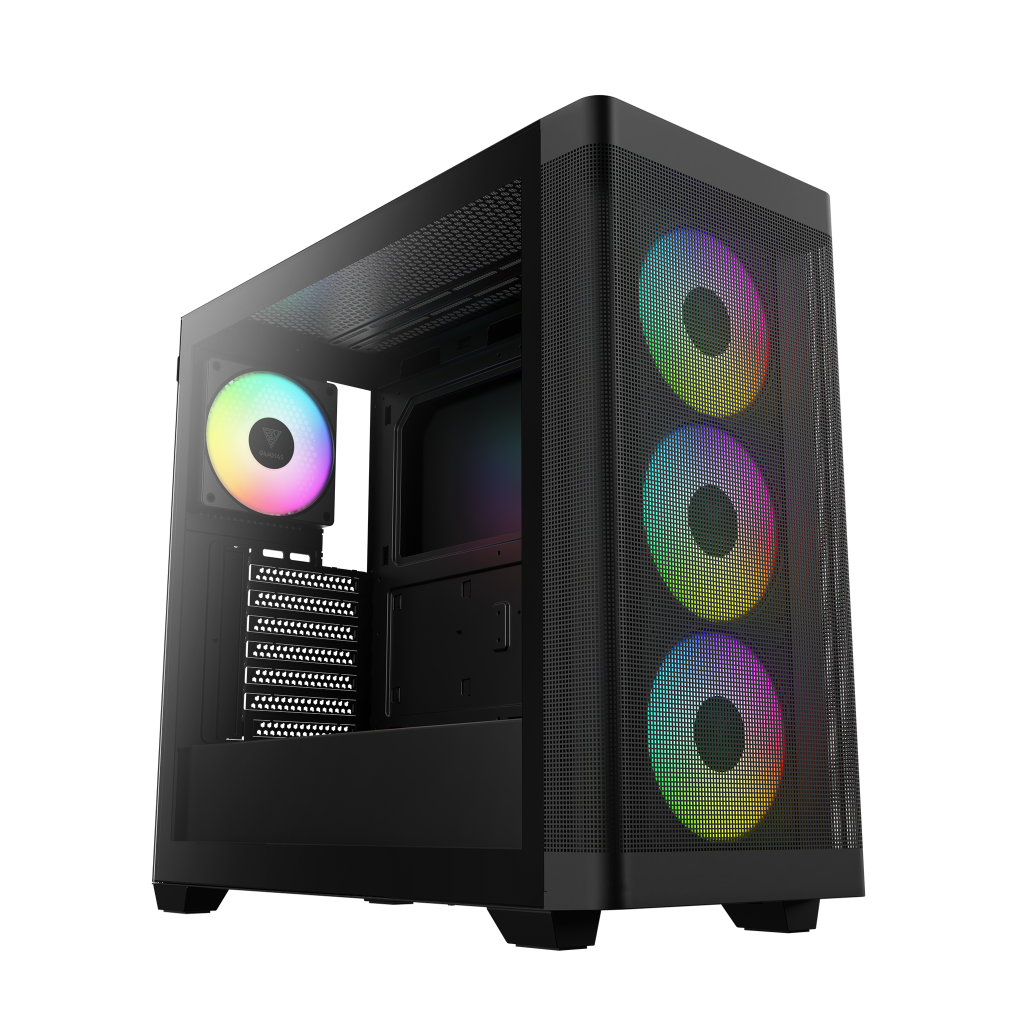 GAMDIAS ATHENA M3, 2000W, Tempered Glass, Type-C, Mesh Ön Panel, ARGB, ATX, Professional GAMING KASA