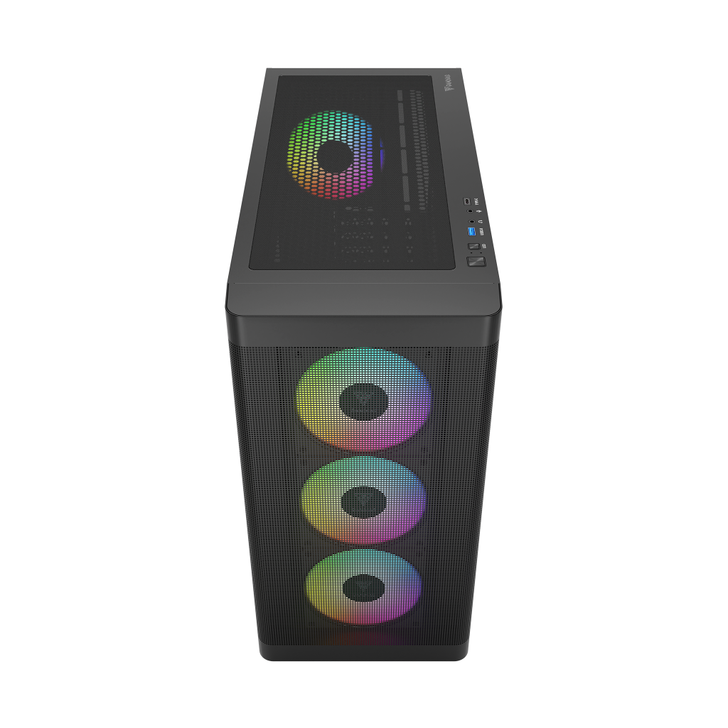 GAMDIAS ATHENA M3, 2000W, Tempered Glass, Type-C, Mesh Ön Panel, ARGB, ATX, Professional GAMING KASA