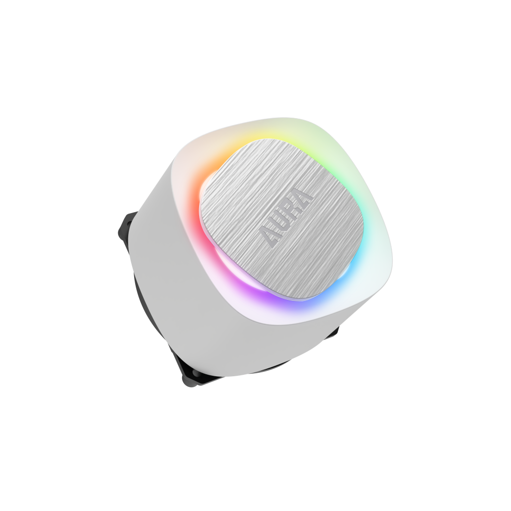 GAMDIAS AURA GL240 V2 WH, White Edition, 240mm, RGB, 2 Fanlı,CPU Sıvı Soğutma