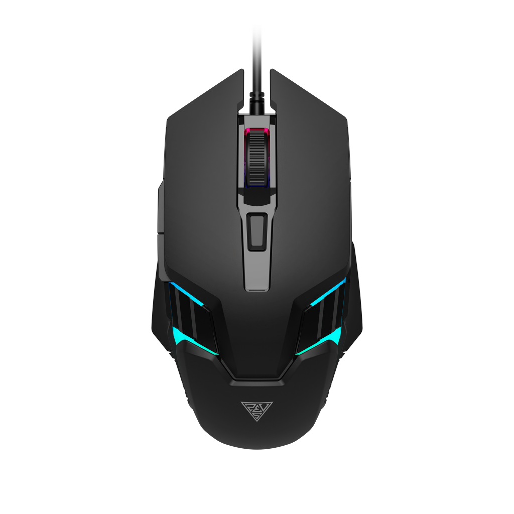 GAMDIAS AURA GS4, Çok Renkli Aydınlatma, USB Kablolu, 6 Tuşlu, Gaming Mouse, 3.600 DPI, Siyah