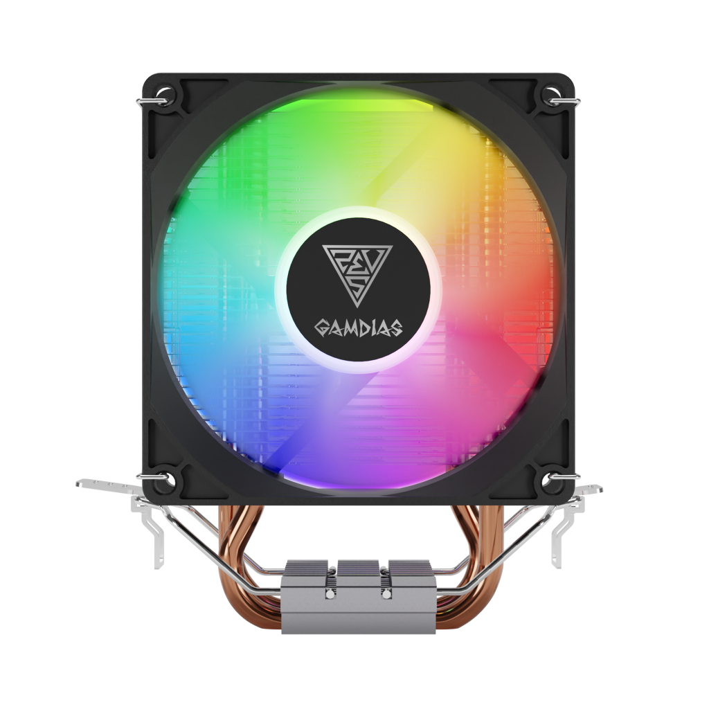 GAMDIAS BOREAS E1-210 Lite, 92mm, CPU Kule Tipi Hava Soğutma, Doğrudan Temas Teknolojisine Sahip 2 adet Gelişmiş Bakır Isı Borusu (AMD AM5 ve INTEL Tüm işlemciler ile uyumlu)