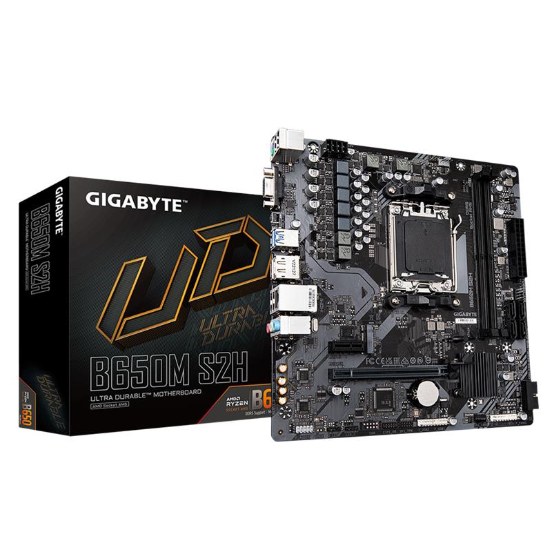 Gıgabyte B650M S2H Ddr5 6400Mhz 1Xvga 1Xhdmı 1Xdp 1Xm.2 Usb 3.2 Matx Am5 (Amd Am5 9000/8000/7000 Seri̇leri̇ İle Uyumlu)