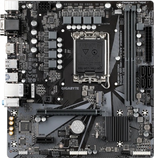 GIGABYTE H610M H V2 DDR5 5600 (OC) VGA HDMI M.2 1700P USB 3.2 Gen1 (12-13-14. Nesil)