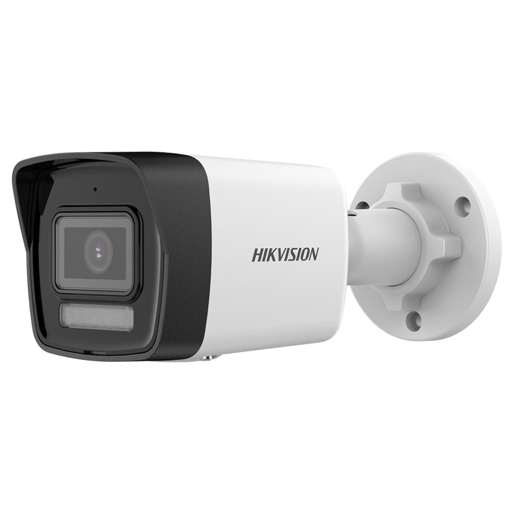 HIKVISION DS-2CD1043G2-LIUF 4Mpix, 2,8mm Lens, H265+, 30Mt Gece Görüşü, Hybrid Light, SD Kart,Dahili Mikrofon, PoE, Bullet IP Kamera