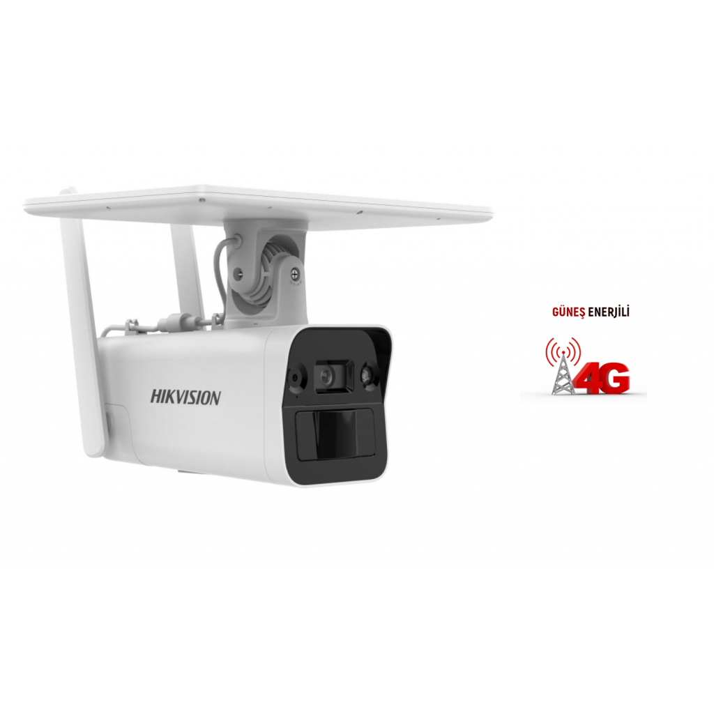 HIKVISION DS-2XS2T41G1-ID/4G, 4Mpix, 4mm, 30Mt Gece Görüşü, Dahili Mikrofon, 4G, Solar IP Kamera