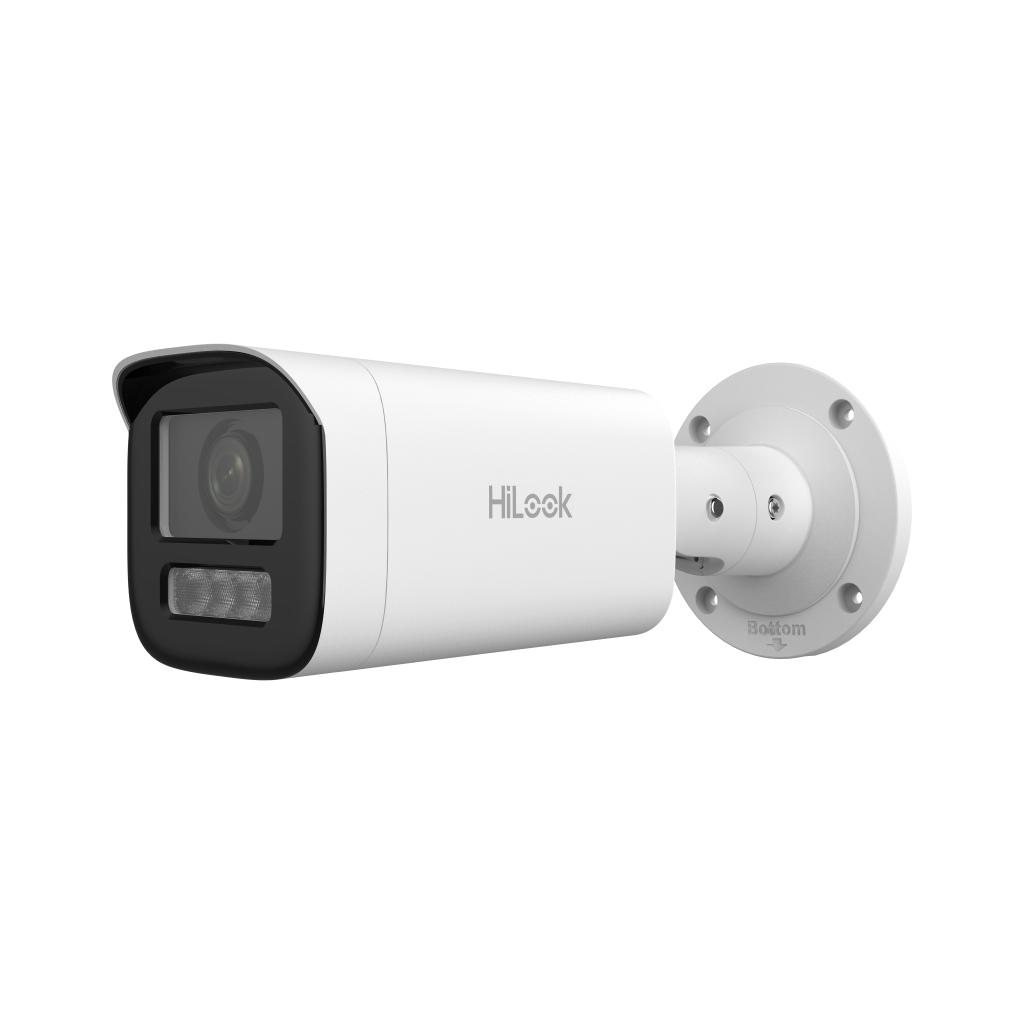HILOOK IPC-B640HA-LZU, 4Mpix, 2,8-12mm Motorize Lens, H265+, Dual Light, 50Mt Gece Görüşü, Dahili Mikrofon, PoE, IP67, IK10, Bullet, IP Kamera