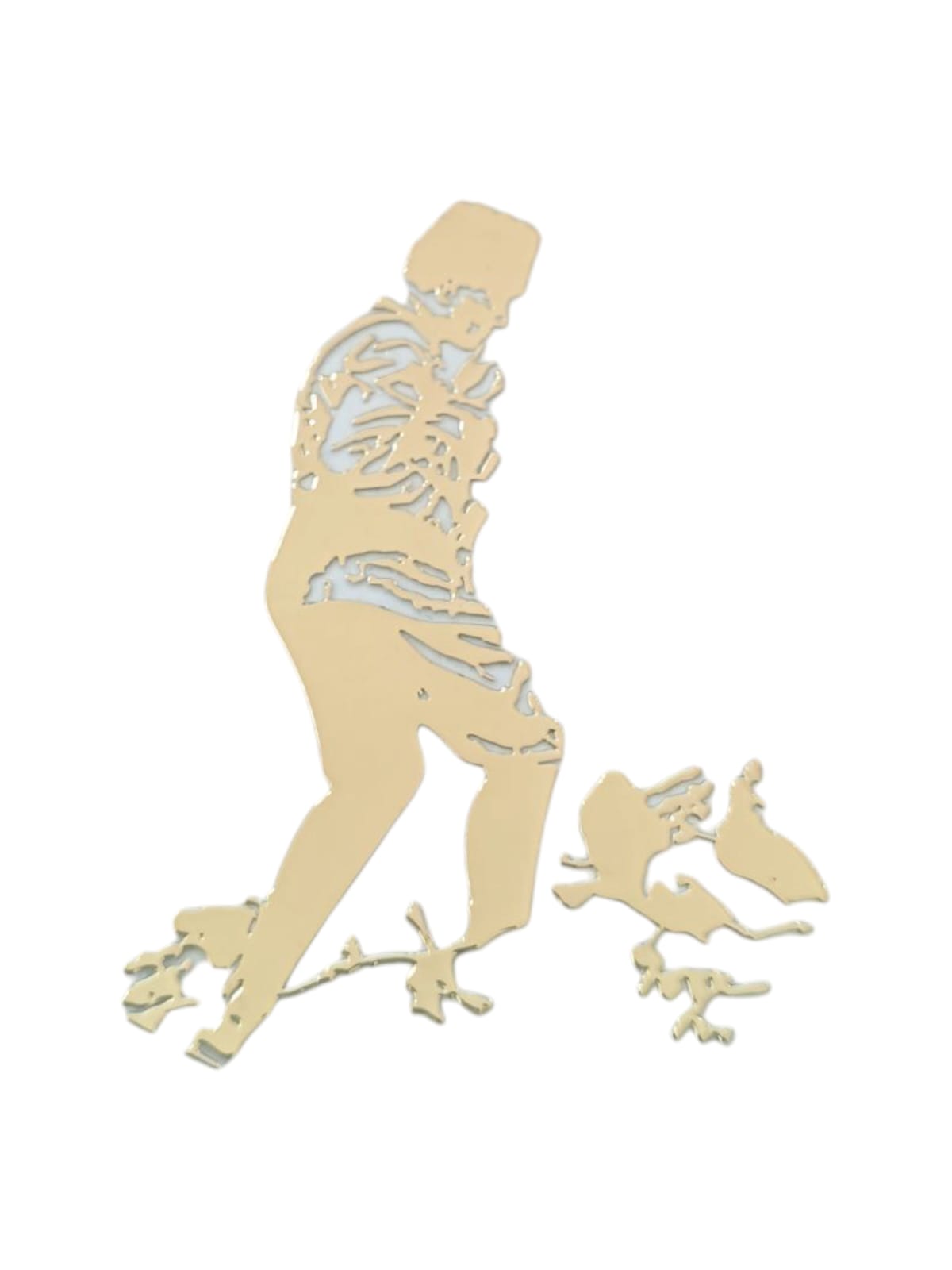 K.Atatürk Koca Tepe Metal Oto Sticker Gold 7x5cm