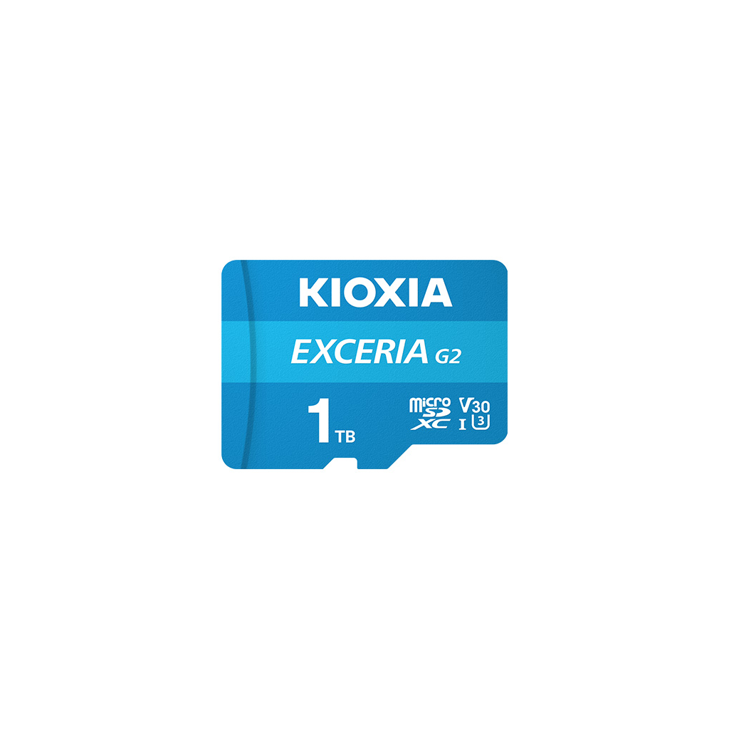 KIOXIA 1TB ExceriaG2, LMEX2L001TG2 U1 V30 4K, CL10, 100Mb/s, MicroSD Kart Bellek (SD Adaptörlü)
