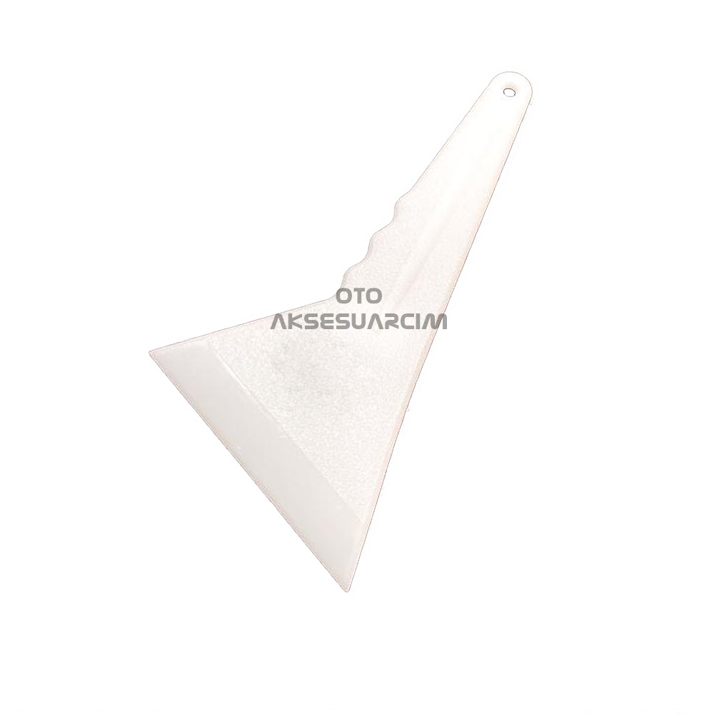 Kısa Saplı Eğik İnce Ragle Cam Filmi Çekme Aparatı Beyaz 23x13cm