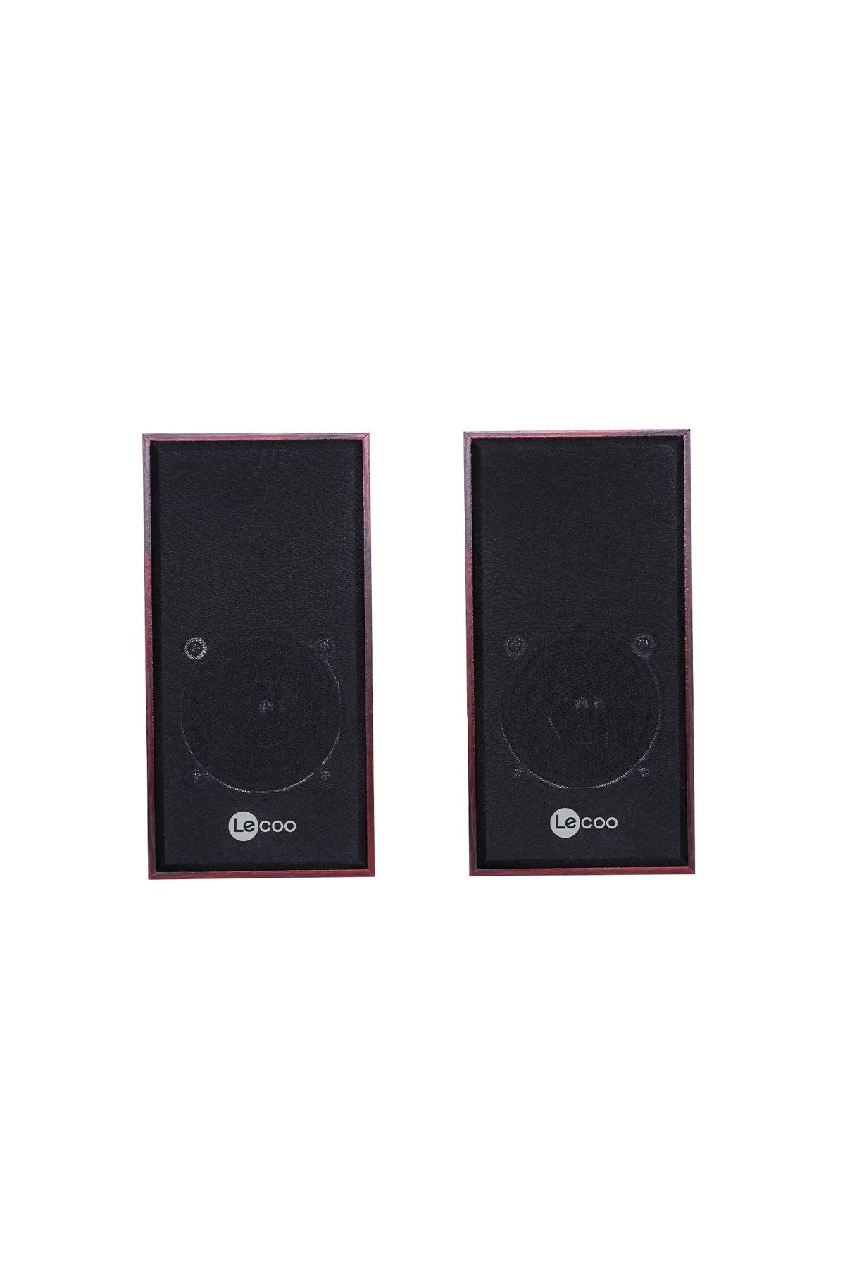 LENOVO DS105 LECOO Kompakt Masaüstü Ahşap 5W RGB Aydınlatmalı Usb+3.5mm Jacklı Siyah Hoparlör