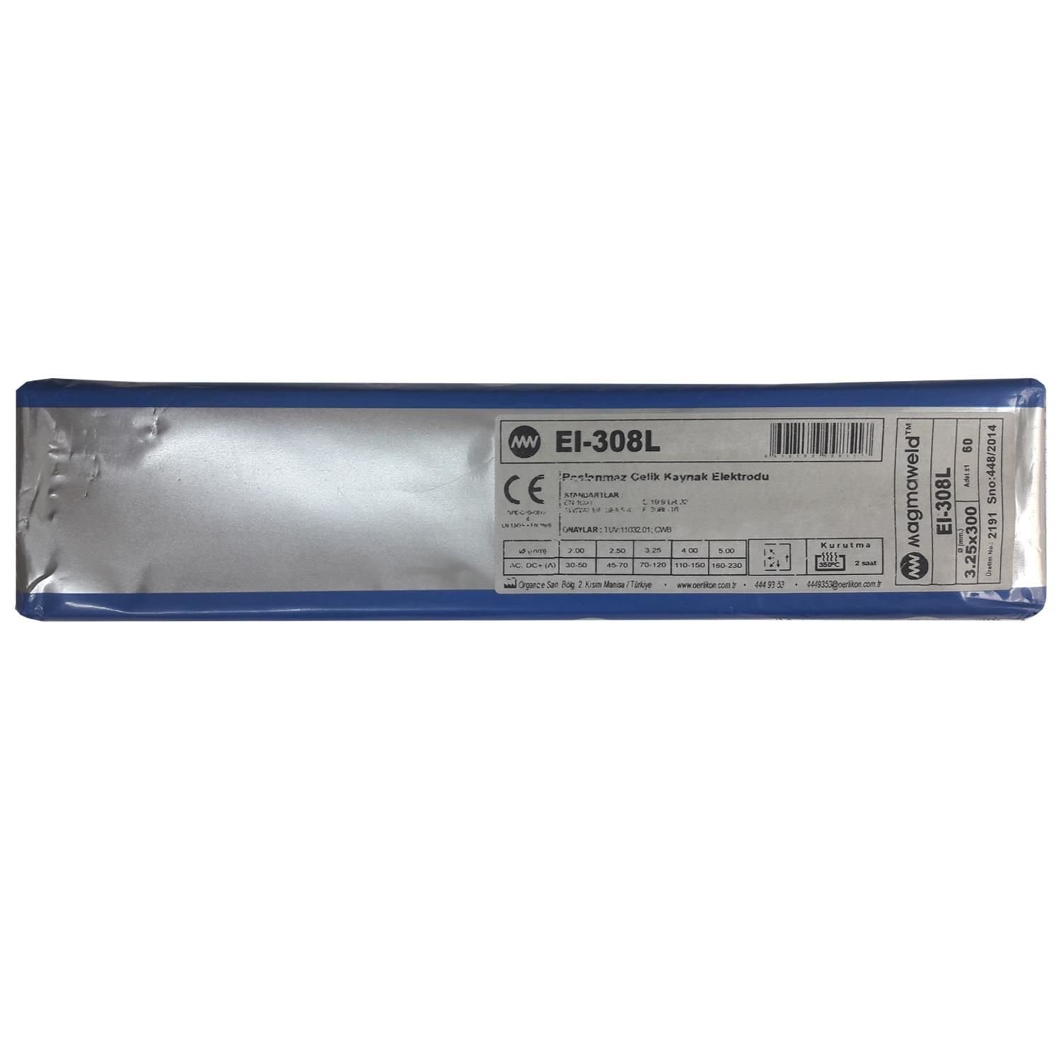 Magmaweld Eı 308L 3,25X300 Krom Elektrot