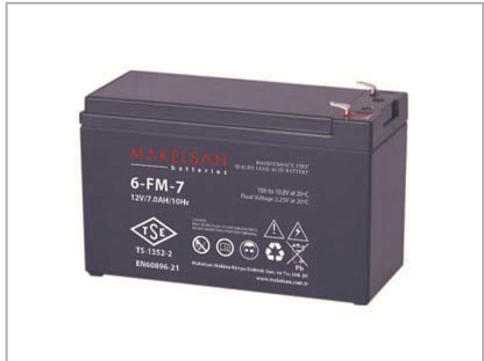 Makelsan 12V 7Ah Tam Bakımsız Kuru Akü