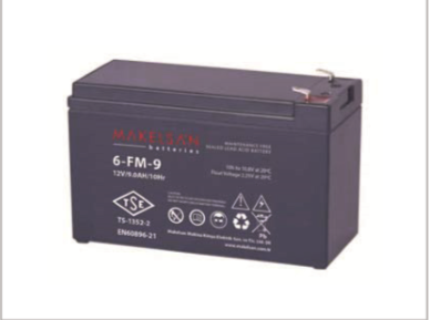 Makelsan 12V 9Ah Tam Bakımsız Kuru Akü