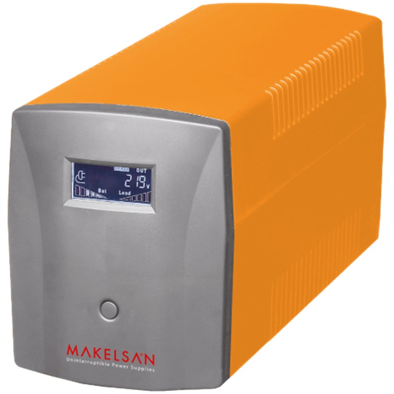 MAKELSAN LION 1200VA 1F/1F (2X7AH) 5/10DK LINE INTERAKTIF UPS