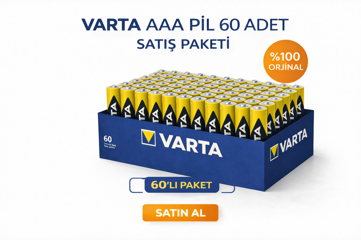 Marka AAA İnce Kalem Pil 1.5V Super Heavy Duty R03 Çinko Karbon 2li 30 Paket