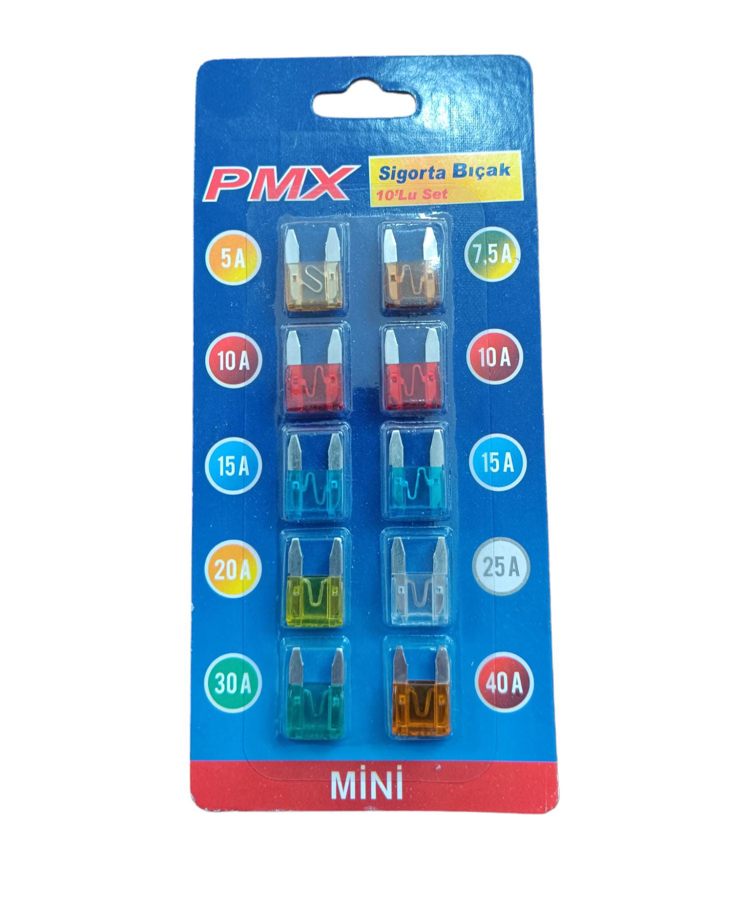 Mini Bıçak Sigorta 10'lu Set
