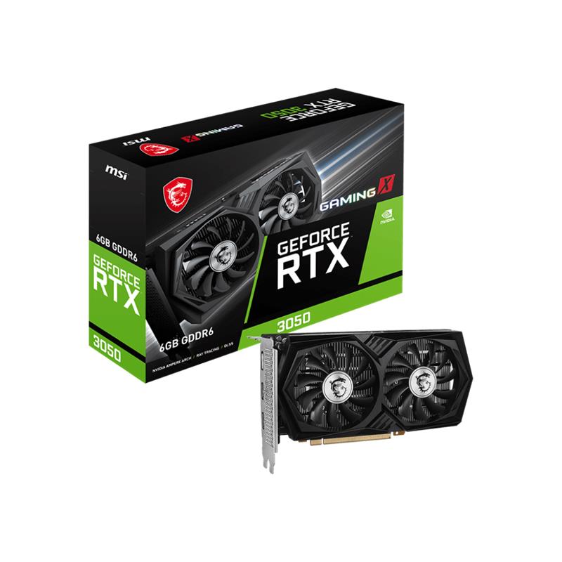 Msı Geforce Rtx3050 Gamıng X 6G 6Gb Gddr6 96Bıt 2Xhdmı 1Xdp Ekran Kartı
