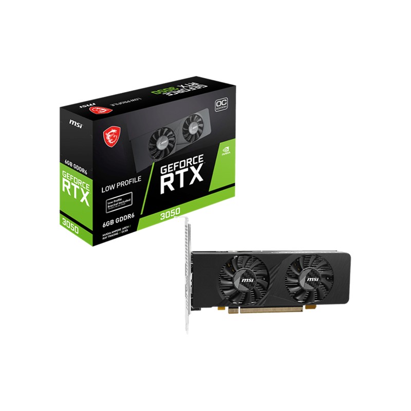 Msı Geforce Rtx3050 Lp E 6G Oc 6Gb Gddr6 96Bıt 1Xdp 2Xdp Ekran Kartı