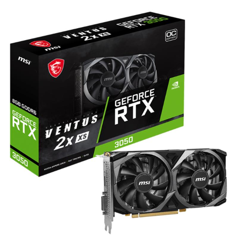 Msı Geforce Rtx3050 Ventus 2X Xs 8G Oc 8Gb Gddr6 128Bıt 1Xhdmı 1Xdp 1Xdvı Ekran Kartı