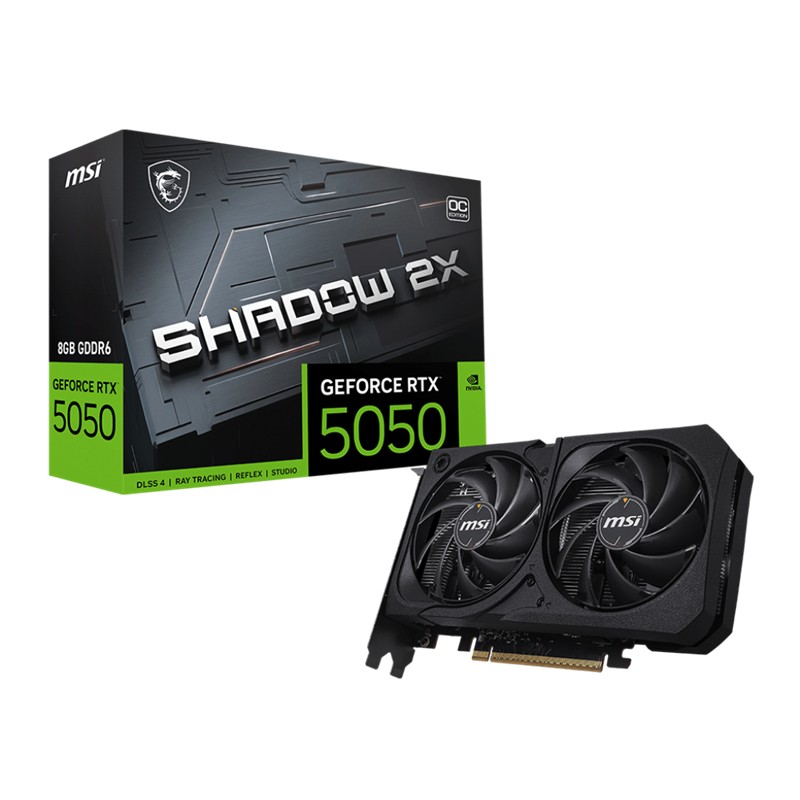 Msı Geforce Rtx5050 8G Shadow 2X Oc 8Gb Gddr6 128Bıt 1Xhdmı 3Xdp Ekran Kartı