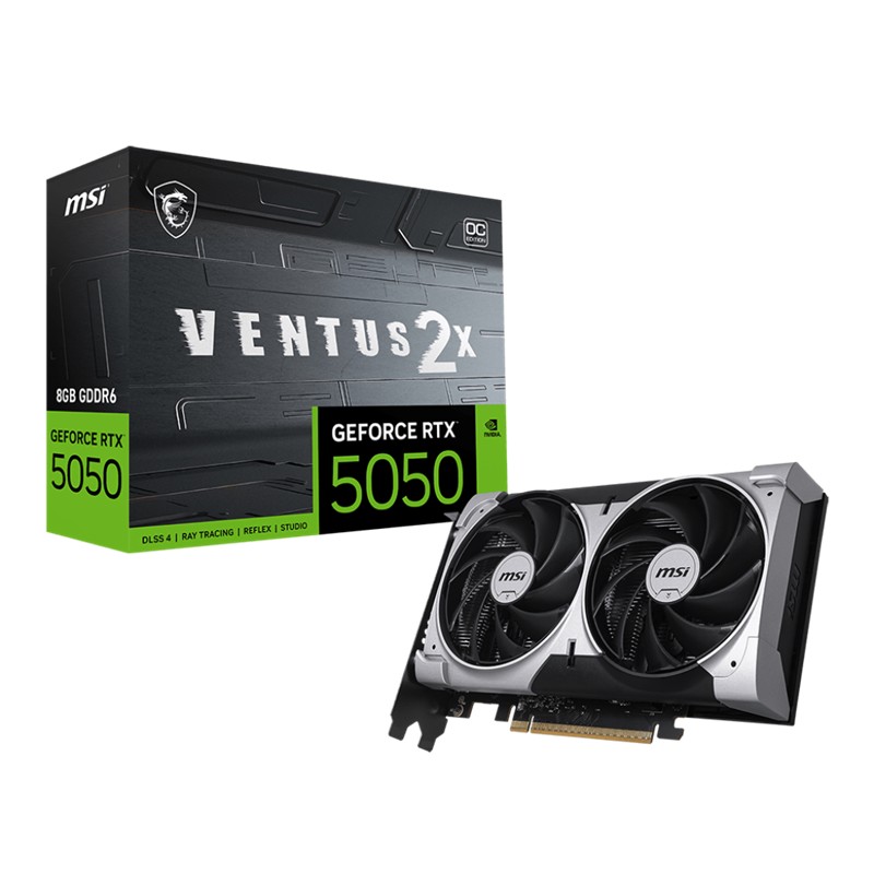 Msı Geforce Rtx5050 8G Ventus 2X Oc 8Gb Gddr6 128Bıt 1Xhdmı 3Xdp Ekran Kartı