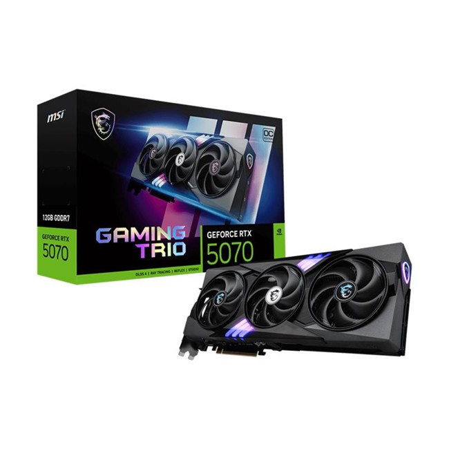 Msı Geforce Rtx5070 12G Gamıng Trıo Oc 12Gb Gdrr7 192Bıt 1Xhdmı 3Xdp Ekran Kartı
