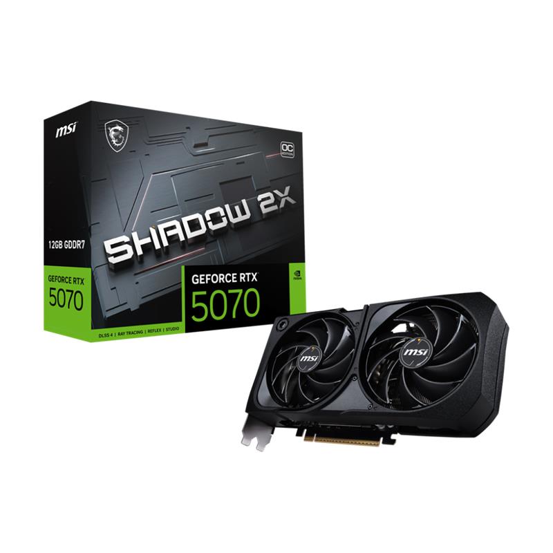 Msı Geforce Rtx5070 12G Shadow 2X Oc 12Gb Gddr7 192Bıt 1Xhdmı 3Xdp Ekran Kartı