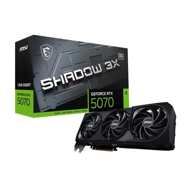 Msı Geforce Rtx5070 12G Shadow 3X Oc 12Gb Gddr7 192Bıt 1Xhdmı 3Xdp Ekran Kartı