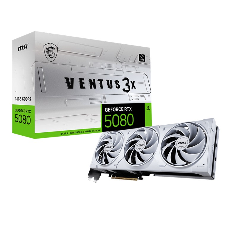 Msı Geforce Rtx5080 16G Ventus 3X Oc Whıte 256Bıt 1Xhdmı 3Xdp Ekran Kartı