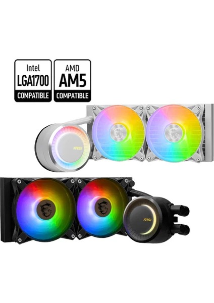 MSI MAG CORELIQUID E240 ARGB LED 240MM SIVI SOĞUTMA