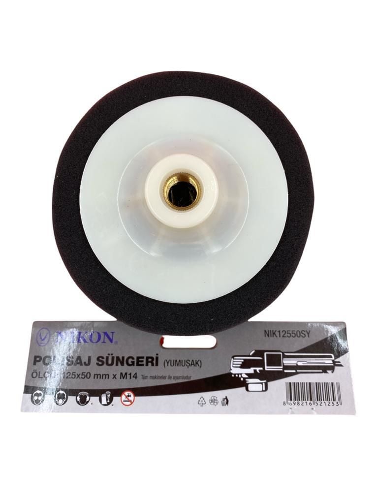 Nikon 12550Sy Polisaj Süngeri 125 Mm Siyah Yumuşak