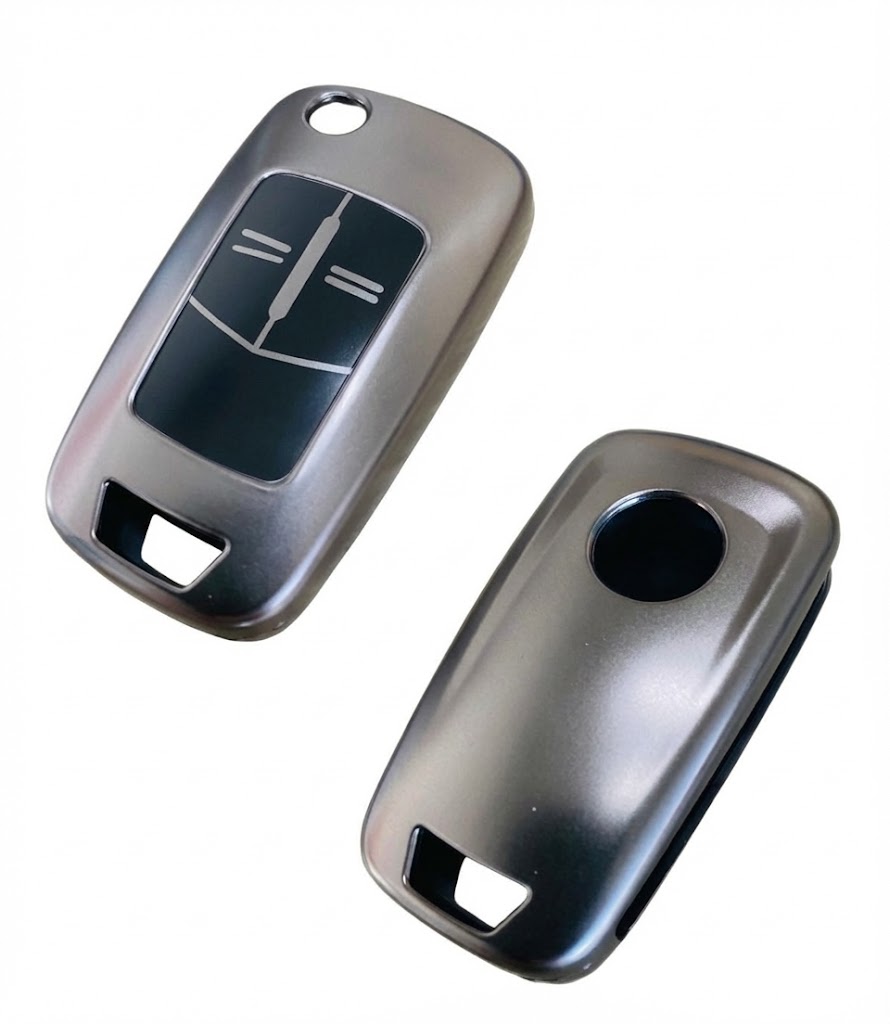 Opel Corsa D Astra H Vectra C Zafira B Uyumlu Silikon Oto Anahtar Kumanda Kabı Kılıf Gri