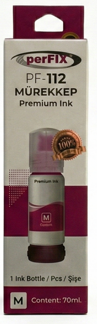 perFIX PF T112M Kırmızı Şişeli Mürekkep (70 ml )